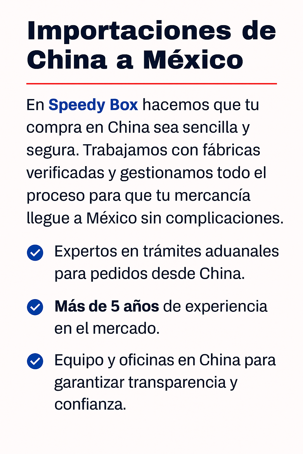 Importaciones de China a México
